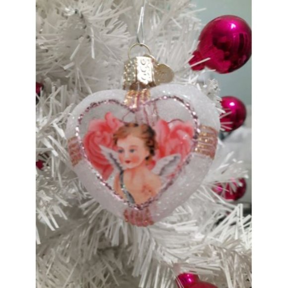 Angel Heart Inside Art Retired Old World Christmas Ornament - Picture 3 of 3